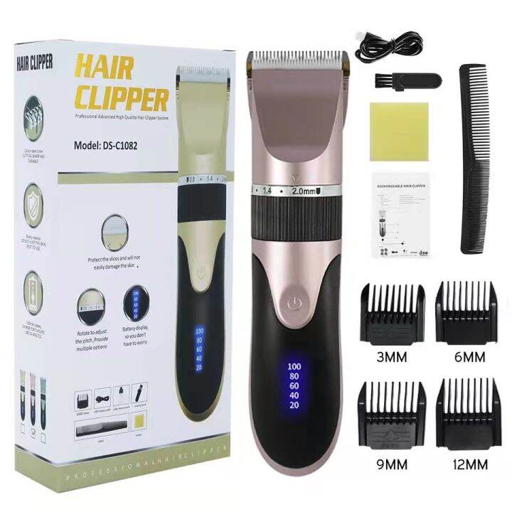 Professional Quiet Hair Clippers Cordless Rechargeable Barbers Complete