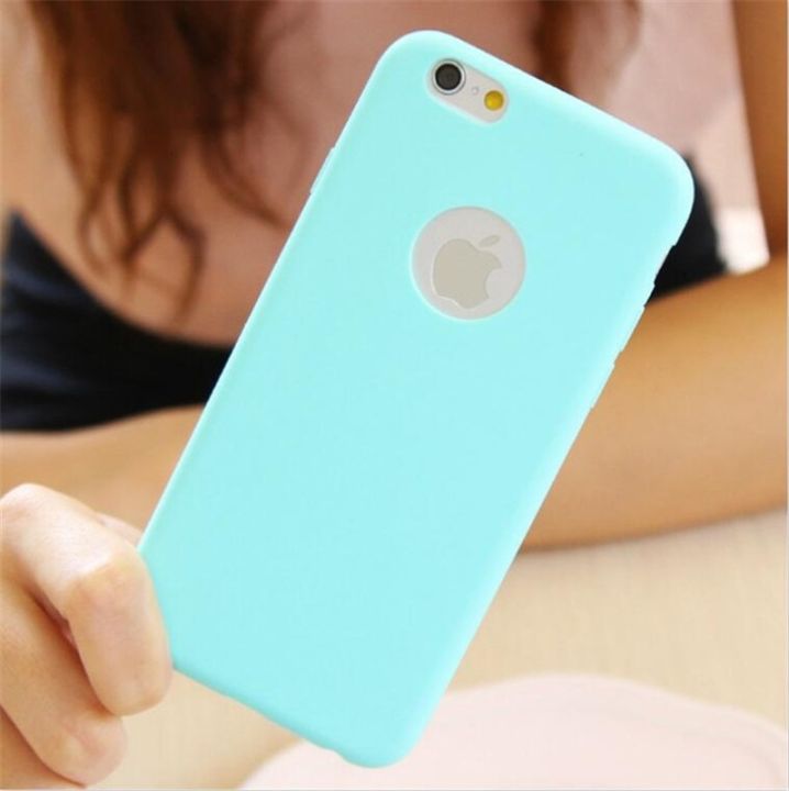 cold-noodles-hole-candy-case-สำหรับ-iphone-7-8-6-s-6-s-plus-5-5s-se-soft-solid-simple-สีสำหรับ-iphone-11-12-pro-x-xr-xs-max-ยางฝาครอบโทรศัพท์