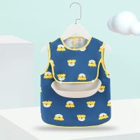 Baby bib baby eating bib little girl waterproof dirt-proof summer thin children sleeveless apron baby bib baby feeding bib Aprons