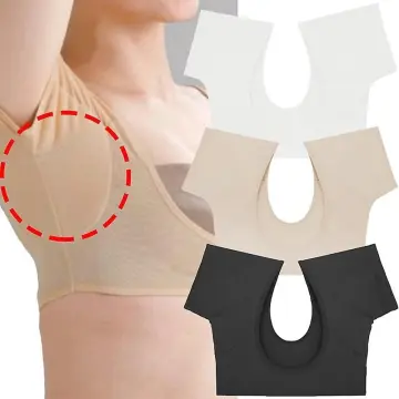 Reusable Sweat Pads Washable Underarm Sweat Pads T-shirt Women Armpit Shape
