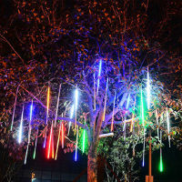 3050ซม. 8Pcs ไฟฝนดาวตกตกแต่งคริสต์มาสไฟนางฟ้าไฟวันหยุด Led String Light Garland Garden Park ตกแต่ง