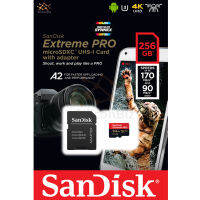 SanDisk Extreme Pro microSDXC 256GB A2 ความเร็วสูงสุด อ่าน 170MB/s เขียน 90MB/s (SDSQXCZ_256G_GN6MA) ไมโครเอสดี การ์ด Memory Action Camera เมมโมรี่ กล้องแอคชั่น กล้อง โกโปร แซนดิส