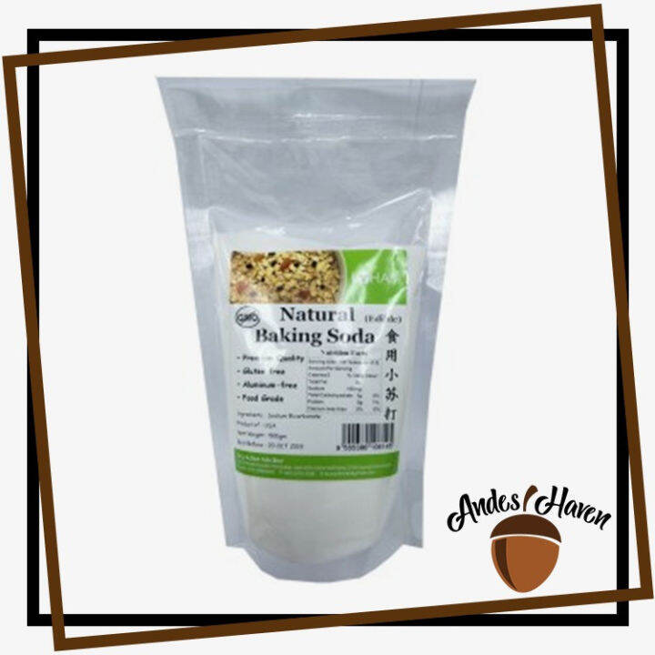 【Lohas】Natural Baking Soda (Edible) 500g Lazada