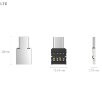 LTG USB-C 3.1 Type C USB ตัวผู้ USB ตัวเมีย OTG ตัวแปลงอะแดปเตอร์สำหรับดิสก์ U