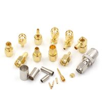 20pcs/Lot SMA-J-1.5/3.0/5.0 Male Adapter Plug Connector RF Coaxial Crimp For RG178/RG316/RG316/RG58 Cable Electrical Connectors