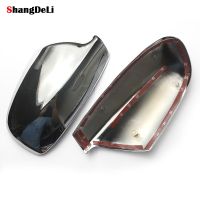 2pcs For Peugeot 307 CC SW 407 2004 - 2012 Door Side Wing Mirror Chrome Cover Rearview Cap Accessories Car Styling