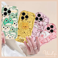 เคสการ์ตูนสัตว์แบบเต็มจอสำหรับ Redmi 9C 9T 10A 10C A1 A2 9 10 Note 11 Note 9 8 Note 10 Pro Max Note 10S 11S Note 12 POCO M3 3D ขอบโค้งงอเคสนิ่มลายกระต่ายลูกหมูน่ารักกบวินนี่เดอะพูห์