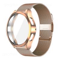 Obudowa Protector metalowa bransoletka do Samsung Galaxy Watch 5/4 40mm 44mm aktywna 2 pasek Galaxy Watch 4 klasyczna 46mm 42mm opaska na rękę