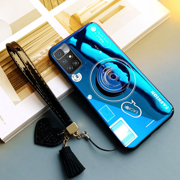 gloden-tree-for-xiaomi-poco-m3-m3pro-m4pro-4g-5g-case-camera-pattern-stand-beautiful-tassel-hand-strap-protective-back-cover-couple-cases