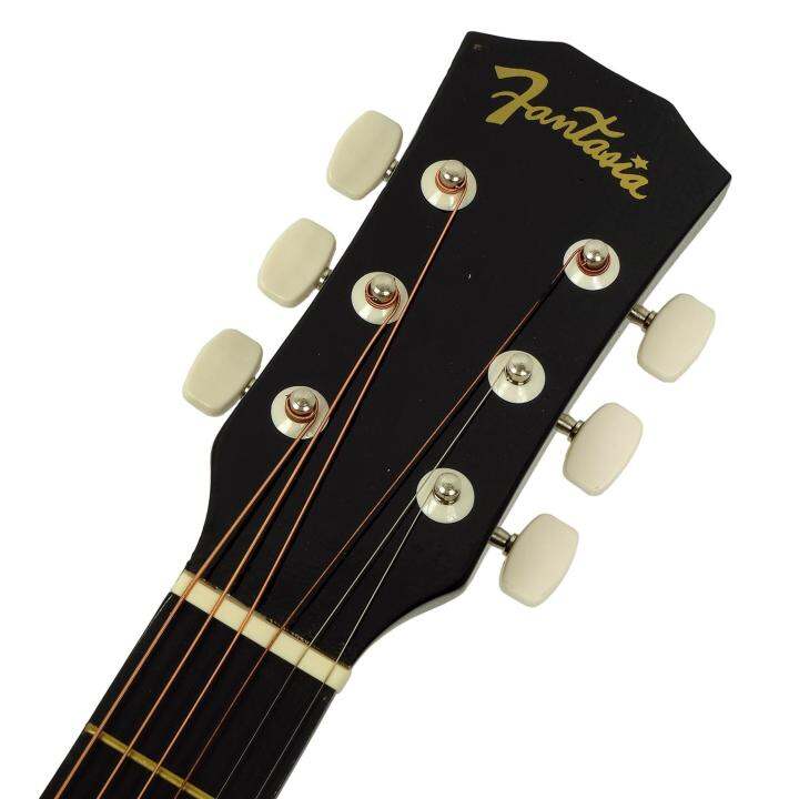 fantasia-กีต้าร์โปร่งมือใหม่-41-นิ้ว-รุ่น-f100-acoustic-guitar-for-beginners-แถมฟรีกระเป๋ากีตาร์-amp-คาโป้-amp-ปิ๊กกีตาร์