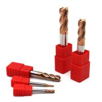 เครื่องตัดมิลลิ่ง HRC60 การเคลือบโลหะผสมเครื่องมือเหล็กทังสเตน 4Flute Solid Carbide CNC Milling Cutting Tools