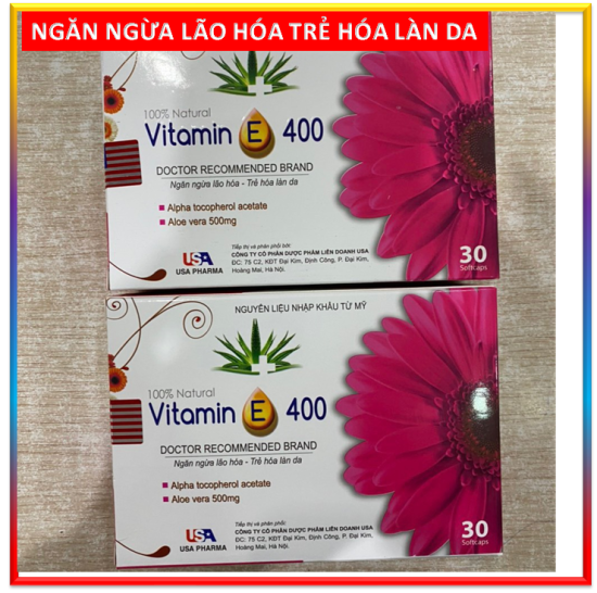 Viên uống đẹp da vitamin e đỏ 4000mcg, aloe vera 500mg giúp sáng mịn da - ảnh sản phẩm 1