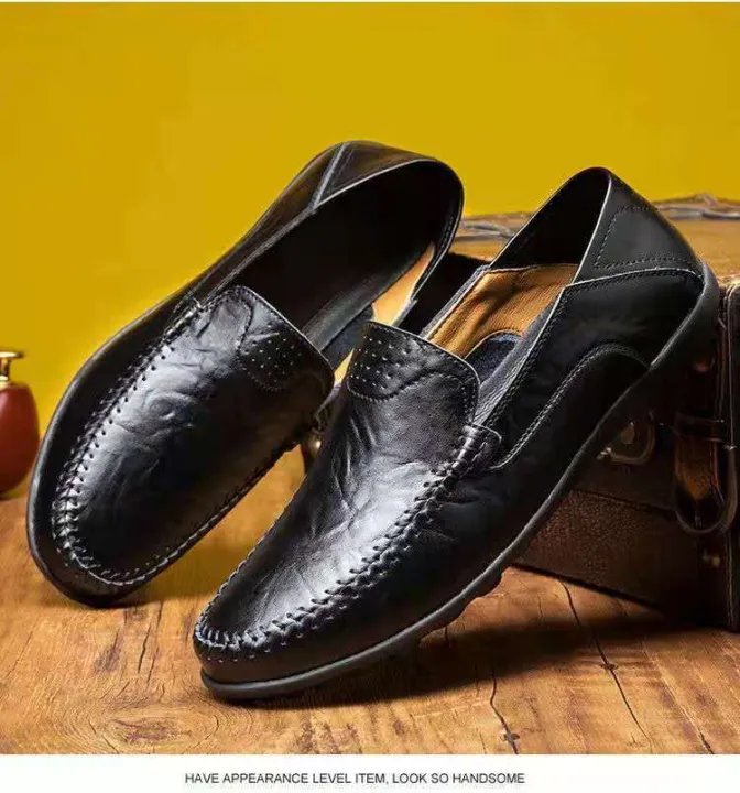 Mens Loafers Male Casual Genuine Leather Shoes Doug Boat Leather For Men Lazada Ph 2725