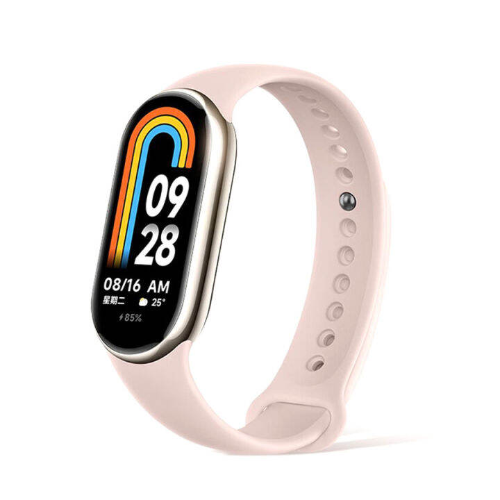 สายรัดสำหรับ-xiaomi-สมาร์ทแบนด์8-nfc-อะไหล่สร้อยข้อมือซิลิโคน-miband-สายรัดข้อมือ8-correa-mi-band-8อุปกรณ์สายรัดนาฬิกาสปอร์ต