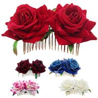 【CW】 New Fashion White/Red Hair Combs Wedding Bridal Jewelry Prom Headpiece Accessories Pins