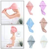 Bath Towels Bath Wrap Hat Quick Bathrobe Terry Hair Fast Drying Dryer Towel Lady For Bathroom Women Cap Turban Microfiber Towel