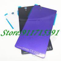 For Sony xperia Z L36H L36 C6603 C6602 Case Glass Battery Housing Cover L36I Replacement Back Cover Cases With NFC