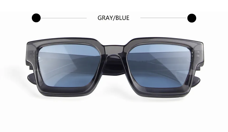 2023 High Quality Thick Crystal Acetate Square Sunglasses Women Driving  Glasses Men Fashion Brand Designer Oculos De Sol UV400