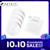 PETKIT eversweet สัตว์เลี้ยงดื่มน้ำพุน้ำชามตู้น้ำ 2 ตัวกรองทดแทน (5 ชิ้น)