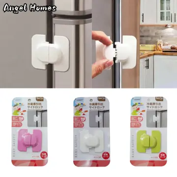 Baby Safety Lock Refrigerator Lock Child Anti-clamping Cabinet Door Lock  Door Stopper Freezer Lock