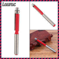 Laurance เครื่องตัดขอบสีแดงขนาด1/4นิ้ว,อุปกรณ์ดอกเราเตอร์ตัดคู่ส่วนปลายตรงมีร่องทนทาน