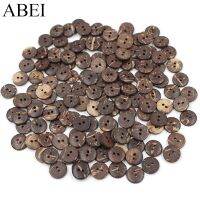 【YF】✚☜◎  11mm 100pcs/lot 2-Holes Round Coconet Buttons Sew Tools Accessories Scrapbook Wedding Crafts