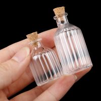 【YF】♙▽  1:12 Dollhouse Miniature Glass Bottle Cover Jar Vials Decoration Accessories Kids