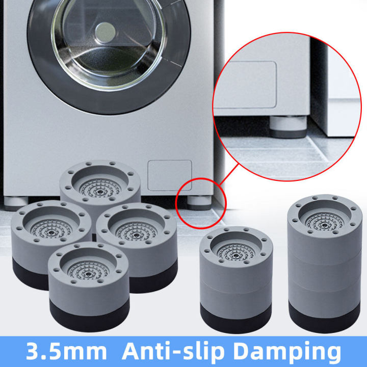 8Pcs Washing Machine Base Furniture Anti Vibration Pads Rubber Washing