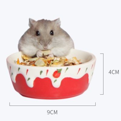 [COD]Tomo Shop Bowl Cupcakes Ceramic Bowls Cake Food Sand Basins Cups Hamsters Rabbits Gatsby Chinchillas