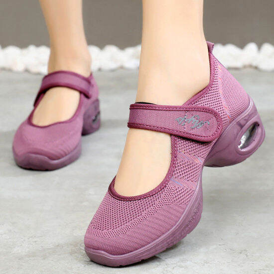 Giày thể thao giày chạy bộ đệm khí cho nữ giày khiêu vũ chống trượt đế mềm - ảnh sản phẩm 4