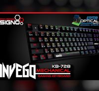 KEYBAORD (คีย์บอร์ด) SIGNO KB-728 INVEGO (BLUE OPTICAL SWITCH) (EN/TH)