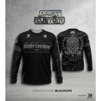 เสื้อแขนยาว ลาย moto drifit "black ops" สําหรับขี่รถจักรยานยนต์