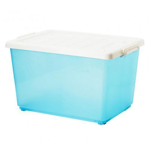 BARI เบสิโค กล่องพลาสติกอเนกประสงค์ สีฟ้า ขนาด 50 ลิตร