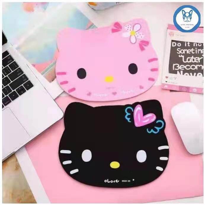 KM Mouse Pad Hello Kitty KT Cat Cute Cartoon Girl Creative Rubber Mouse Pad COD Lazada PH