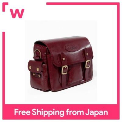 SILVER LAKE CLUB Leather Shoulder Bag Wine Red|W23xH19xD14cm 748g Made in Japan Genuine Leather Craftsmanship