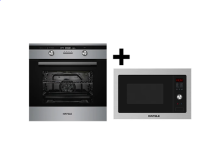 เตาอบไฟฟ้าฝังชุดSETรหัส495.06.427 ไมโครเวฟ/HAFELE OVEN+MICROWAVE SET HBO-9FUN70L+HH-MWB25 ไมโครเวฟแบบฝังพร้อมระบบย่างขนาด25ลิตร+เตาอบไฟฟ้า9ฟังก์ชั่นขนาด70L.