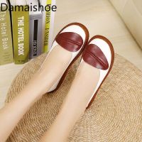 Mothers Shoes Soft Bottom Beef Tendon Bottom Flat Shoes Womens Slip-on Womens Thin Shoes Womens Maternity Womens Lazy Shoes