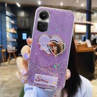 OPPO เคสมือถือใหม่ Reno10 Pro Reno 10 Reno10 Pro + 5G 2023ดาวประกายแวววาว Love Softcase โปร่งใส TPU สำหรับ OPPORENO10PRO + ฝาหลัง