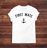 First Mate T-Shirt Sailor Tee,Anchor T Shirt,Sailing Boating Gift,Captain Shirt Fashion Style Men Tee,Cotton Classic tee sbz3255