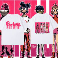 เสื้อยืดคอกลมฤดูร้อน Summer Pop Gorillaz Band T-Shirt เสื้อยืดลายฤดูร้อน S-5XL