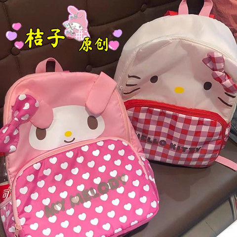 กระเป๋าสะพายหลังไนลอนสตรีการ์ตูน-hello-kitty-กระเป๋านักเรียนกระเป๋าเดินทางน่ารัก