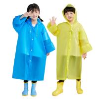 Universal Adult Poncho EVA Hooded Raincoat Translucent Rainproof Adult Kids Hooded Raincoat