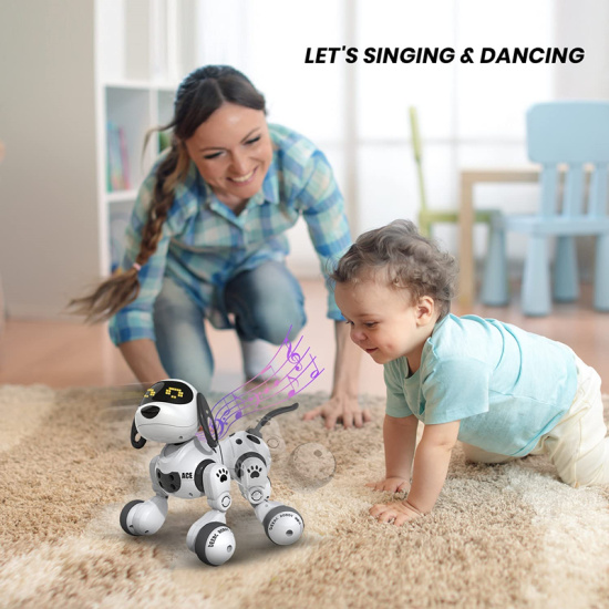 Robot thú cưng điện tử bằng đá dễ thương robot bài hát phát nhạc cảm ứng - ảnh sản phẩm 5