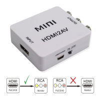 【Popular choice】 อะแดปเตอร์แปลง HDMI เป็น AV กล่องแปลงคอมโพสิตเป็น RCA L/r Video HD 1080P Mini HDMI2AV รองรับ NTSC PAL