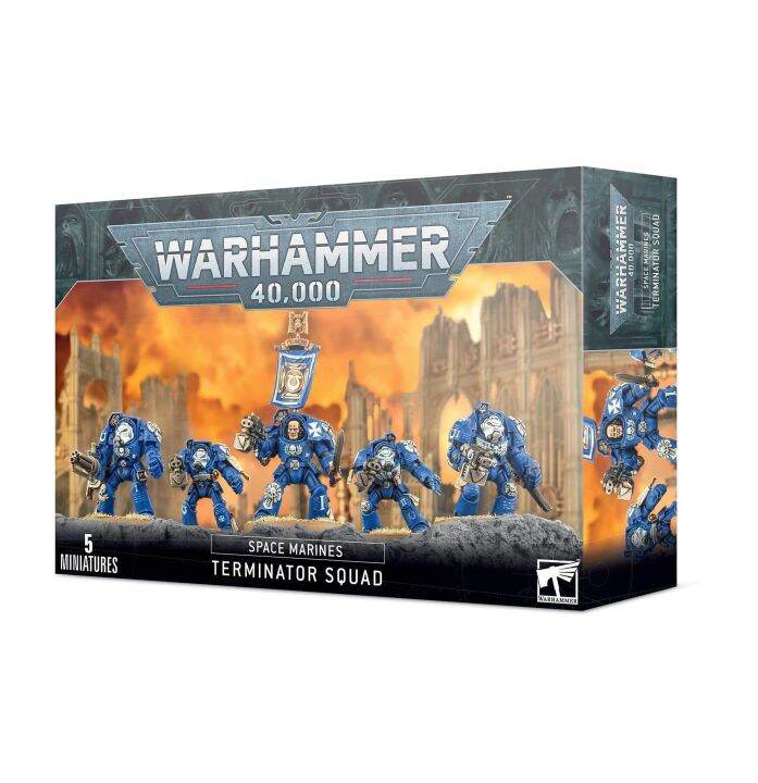 [200Bพร้อมส่ง]Warhammer: 40K: SPACE MARINE TERMINATOR SQUAD โมเดลเกม ...