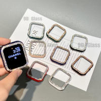 เคสแข็ง ประดับเพชร สําหรับ Apple Watch Series 8 7 6 SE 5 4 45 มม. 41 มม. 44 มม. 40 มม.