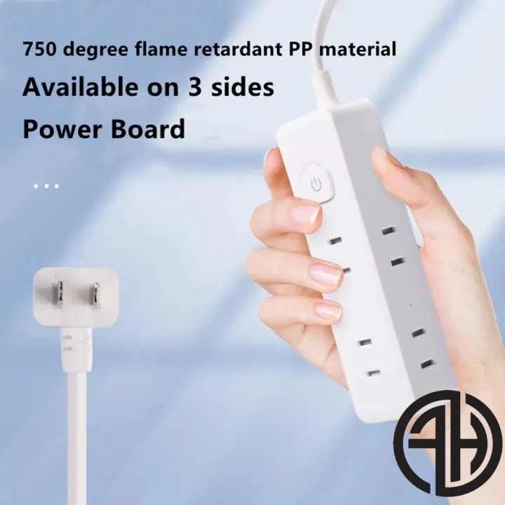 6 in 1 Extension Plug Adapter 1M extension cord Flat plug function