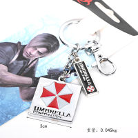 [COD] Resident Evil 6 Umbrella Umbrella Lyon Gil Poker สร้อยคอพวงกุญแจโลหะผสมกุญแจเงิน