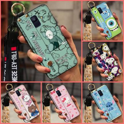 Anti-knock New Arrival Phone Case For Samsung Galaxy A6/A6 2018 Silicone armor case Cover Wristband Cartoon protective