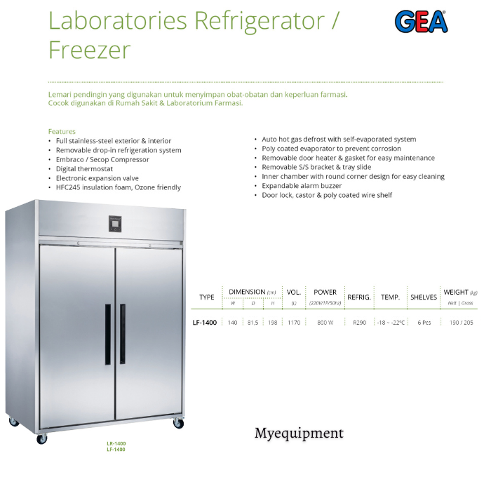 Laboratories Freezer Laboratorium Gea Lf 1400 Lazada Indonesia 1505